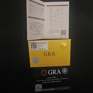GRA Moissanite Warranty and Certificate Set